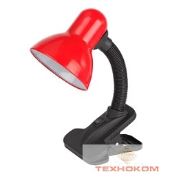 ЭРА C0041425 Настольный светильник N-102-E27-40W-R красный {на прищепке}