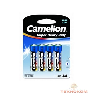 Camelion R 6 Blue BL-4 (R6P-BP4B, батарейка,1.5В)