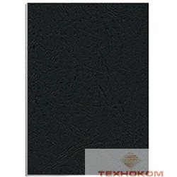 Fellowes Обложки для переплета Delta FS-53704 (A4, черный, 100 шт, тиснение под кожу)