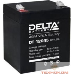 Delta DT 12045 (4.5 А\ч, 12В) свинцово- кислотный аккумулятор