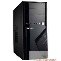 MidiTower DELUX DLC-MV875 550W (черный)  ATX 2.03 {air duct, tac 1.1}