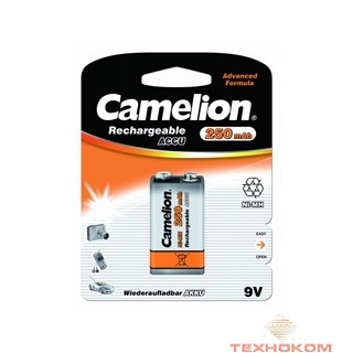 Camelion 9V-250mAh Ni-Mh BL-1 (NH-9V250BP1, аккумулятор,9В)