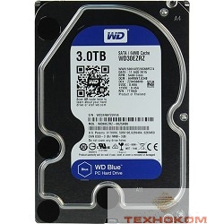 3TB WD Caviar Blue (WD30EZRZ) {Serial ATA III, 5400 rpm, 64Mb buffer}