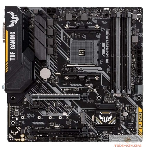 ASUS TUF B450M-PLUS GAMING  RTL {Soc-AM4 AMD B450 4xDDR4 mATX AC`97 8ch(7.1) GbLAN RAID+DVI+HDMI}