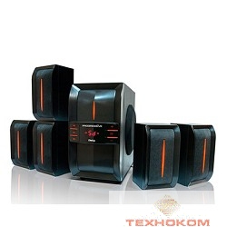 Dialog Progressive AP-540 BLACK {акустические колонки 5.1, 40W+5*12W RMS,  USB+SD reader}