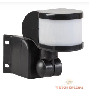 Iek LDD10-018B-1100-002 Датчик движения ДД 018В черный, макс. нагрузка 1100Вт, угол обзора 270град, дальность 12м, IP44, ИЭК