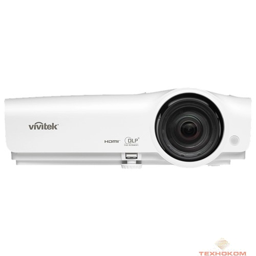 Vivitek DX281ST [813097023353] короткофокусный проектор {DLP, XGA (1024x768), 3000 Lm, 15000:1, 0.63:1, HDMIx2, 5,000/7,000/10,000 часов, +-40 град, 2Вт., 2,6 кг, 3D-ready}