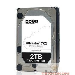 2Tb Hitachi Ultrastar 7K2 (HUS722T2TALA604) {SATA 6Gb/s, 7200 rpm, 128mb buffer, 3.5"} [1W10002]