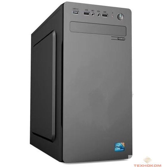 MiniTower DELUX MN301 microATX (черный) ATX 2.03, air duct, tac 1.1,400W\d120 USB3.0