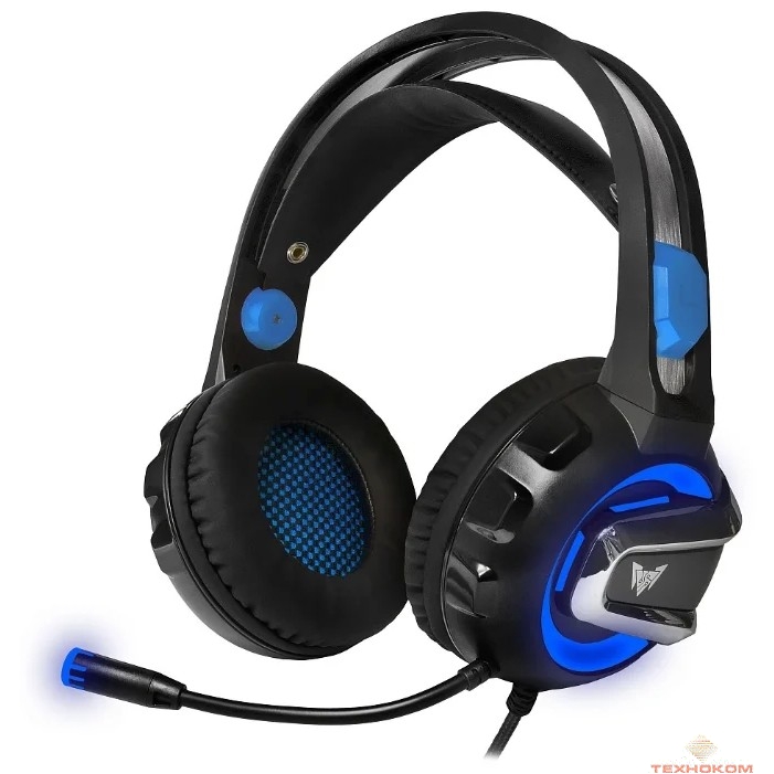 CROWN CMGH-3101 Black&blue (Виртуальный звук 7.1, Подключение USB,Частотныи? диапазон: 20Гц-20,000 Гц ,Кабель 3.2м