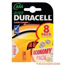 DURACELL LR03-8BL BASIC AAA (MN2400) (8 шт. в уп-ке)