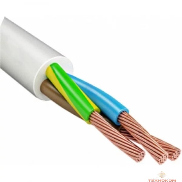 ККЗ Провод ПВС 3х4,0 белый, ГОСТ (бухта 100 м)