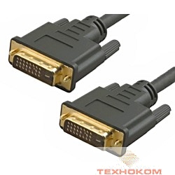 5bites APC-096-030 Кабель  DVI M / DVI M (24+1) double link, зол.разъемы, ферр.кольца, 3м.