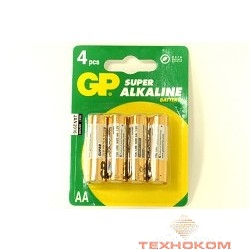 GP 15A(2CR4)-UE4/BC4 AA (SUPER) (4 шт. в уп-ке) [02706]