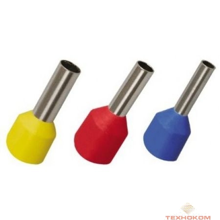 Iek UGN10-D15-03-08 Наконечник-гильза Е1508 1,5мм2 с изолированным фланцем (красный) (100 шт)