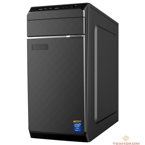 MiniTower DELUX MN322 microATX (черный) ATX 2.03, air duct, tac 1.1,400W\d120 USB3.0