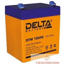 Delta DTM 12045  (4,5А\ч, 12В) свинцово- кислотный аккумулятор