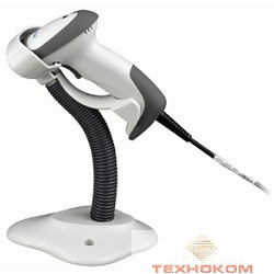 Mindeo MD2230AT+ белый {Сканер ШК (ручной, лазерный, 3mil, белый)  подставка, USB}