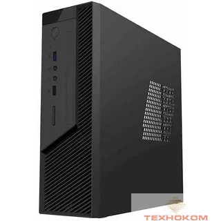 Foxline FL-RS02BLK-FX250T Case Foxline mITX 250W TFX, 2xUSB3.0, Black/Black Trim, powercord