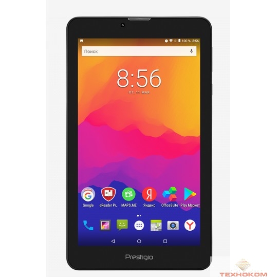 Prestigio Wize 3427 3G [PMT3427_3G_C_CIS] {Dual SIM, 3G, 7''(1024*600)IPS display, Android 7.0, up to 1.3GHz quad core, 1GB DDR, 8GB Flash, 0.3MP Front + 2.0MP r}Dark Gray