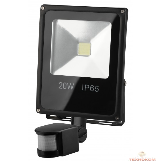ЭРА Б0018696 Прожектор светодиодный  LPR-20-6500К-М-SEN {20W, 6500К, с датчиком движения}