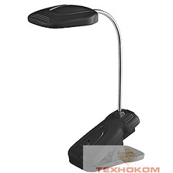 ЭРА NLED-420 [NLED-420-1.5W-BK] черный {Светильник настольный, LED, на прищепке}