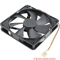 5bites F14025B-3 Вентилятор  140 x 140 x 25мм, подшипник качения,  900RPM, 20dBa, 3 pin