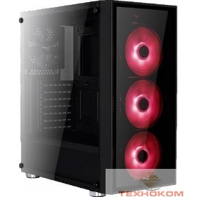 Midi Tower AeroCool "Quartz Red" ATX 2.03,  без б/п 68934