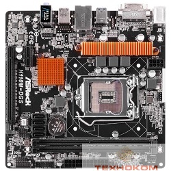 ASRock H110M-DGS R3.0 RTL { LGA1151,H110 2xDDR4-2133 PCI-Ex16 DVI 8ch 4xSATA3 2xUSB3 GLAN mATX}