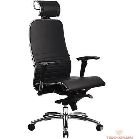 Кресло "Samurai K-3.02" с 3D подголовником   Черный