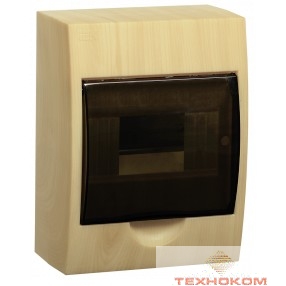 IEK MKP12-N-06-40-20-S Бокс ЩРН-П-6 модулей навесн.пластик (Сосна) IP41