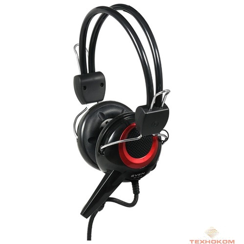 SVEN AP-640 черный/красный {Частотный диапазон 18-22000Гц, Сопротивление - 32Ом}