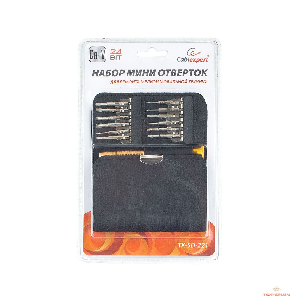 Cablexpert TK-SD-221 Отвертка с набором бит (25 предметов)