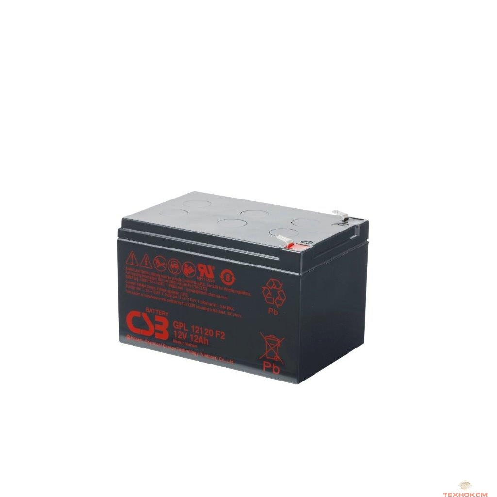 CSB Батарея GPL12120 (12V 12Ah)