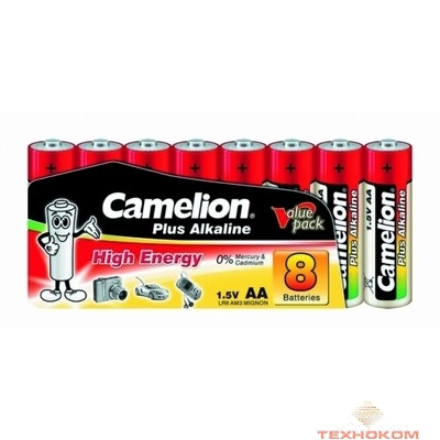 Camelion  LR6 Plus Alkaline SP8 (LR6-SP8, батарейка,1.5В)