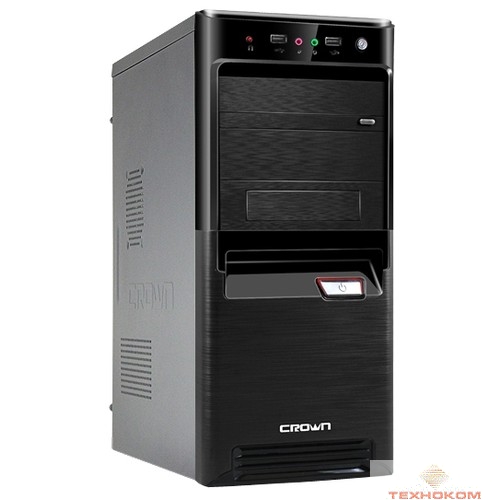 CROWN Корпус Miditower CMC-SM164 black ATX (CM-PS450W smart)  USB3.0