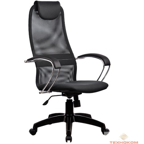 Кресло BK-8 PL № 21 сетка темно-серая дышащая