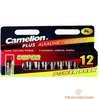 Camelion..LR 6 Plus Alkaline BLOCK-12 (LR6-HP12, батарейка,1.5В)