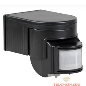 Iek LDD10-012-1100-002 Датчик движения ДД 012 черный, макс. нагрузка 1100Вт, угол обзора 180град., дальность 12м, IP44, ИЭК