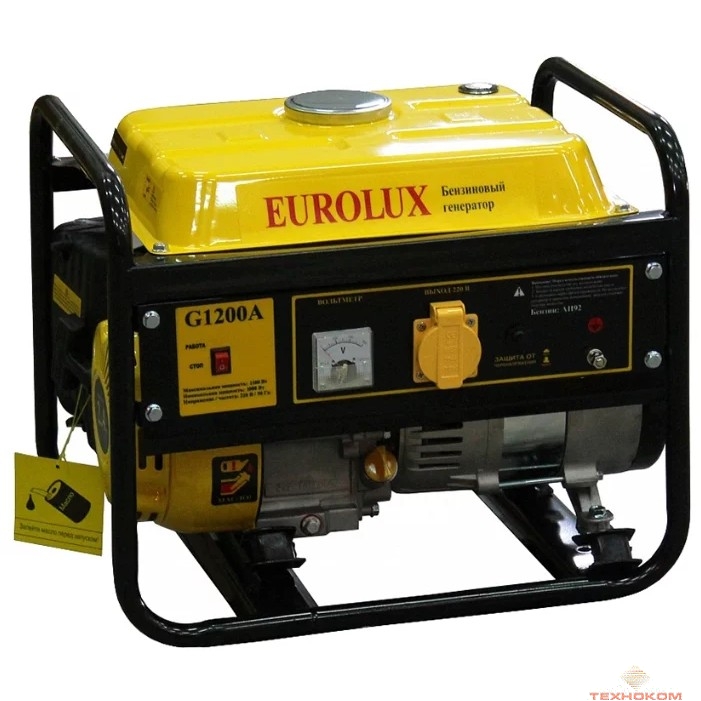 Eurolux G1200A [64/1/35] Электрогенератор { 1000ВТ, Мах-1100Вт, стартер ручной }
