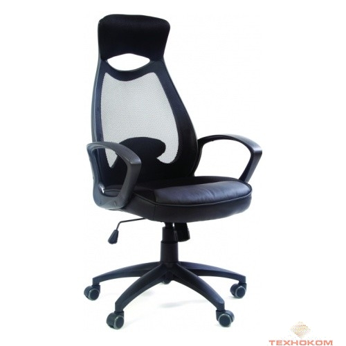 Офисное кресло Chairman    840 Россия черный пластик  TW-01 черный [7025290]