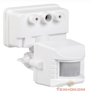 Iek LDD13-019-1100-001 Датчик движения ДД 019 белый, макс. нагрузка 1100Вт, угол обзора 120град., дальность 12м, IP44, ИЭК