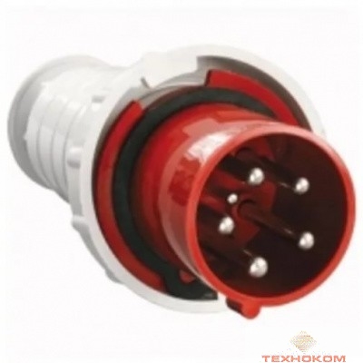 Iek PSN02-063-4 Вилка переносная ССИ-034 63А-6ч/380-415В 3Р + РЕ IP67 MAGNUM ИЭК