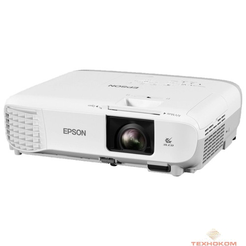 Epson EB-108 [V11H860040] {3700 люмен, 1024x768, 4:3, 15000:1, 6000 ч, пр.отн. 1.48, зум 1.2, 2.8 кг., 37 дБ, Моно 16 Вт., верт.30 гр, гор.30 гр, MHL, HDMI, VGA, RCA, MiniJack, RCAx2, MIC, USB-A, USB}