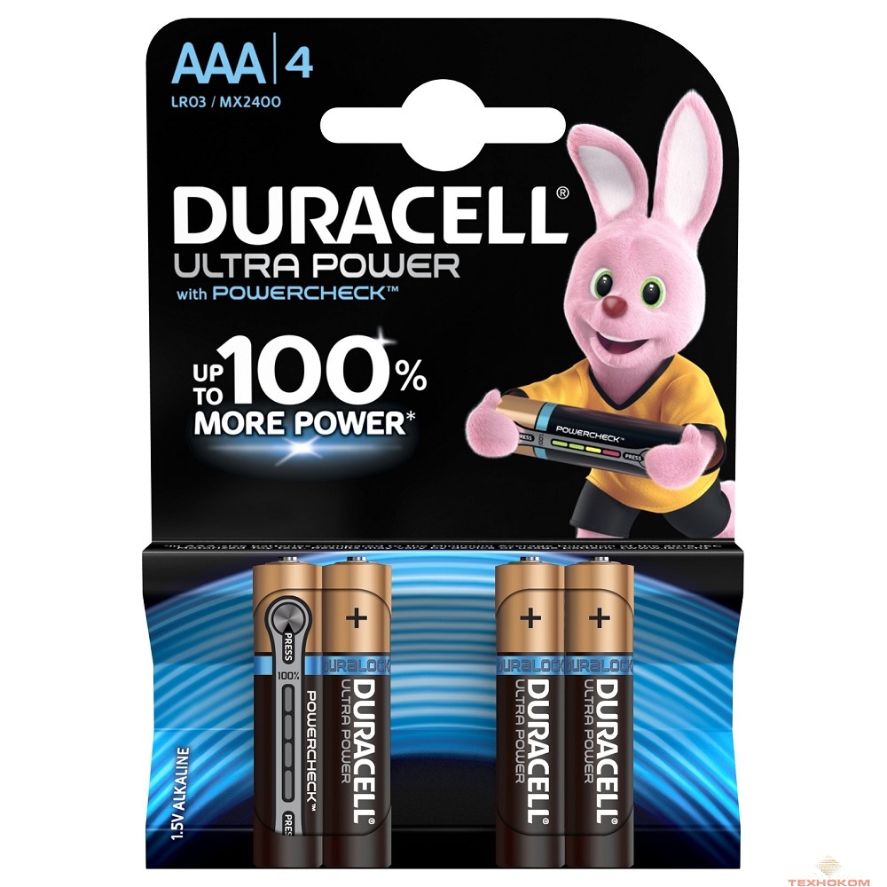 DURACELL LR03-4BL Ultra Power (4 шт. в уп-ке)