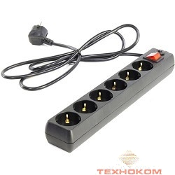 5bites SP6-B-10 Сетевой фильтр 5bites SP6-B-10 6S / 3*0.75MM2 / 1M / BLACK