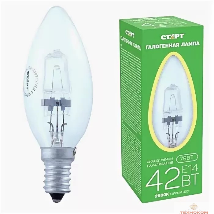 СТАРТ ГЛН ДС 42Вт Е14 --10/50