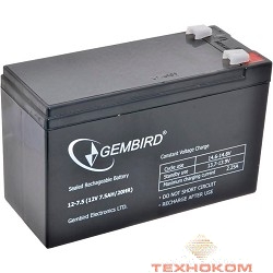 Gembird Аккумулятор для Источников Бесперебойного Питания BAT-12V7.5AH
