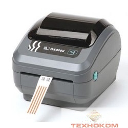 Zebra GX420d [GX42-202520-000] {203 dpi,ширина 102 мм, 152 мм/сек, RS232, USB, LPT}