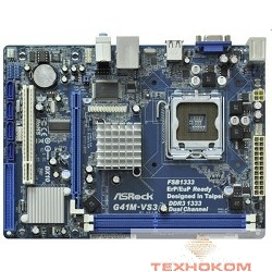 ASRock G41M-VS3 R2.0 RTL {S775, G41, DDR3 1333(OC), PCI-E, 6ch Audio, SATAII, mATX}